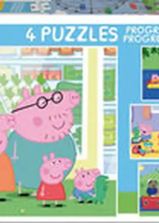 PEPPA PIG PUZZLE PROGRESIVO.(6,9,12,16 PZAS)