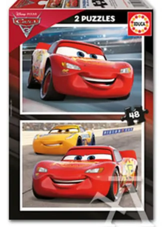 CARS 3. 2 PUZZLES 48 PIEZAS