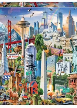 SIMBOLOS DE NORTE-AMERICA PUZZLE 1500 PIEZAS