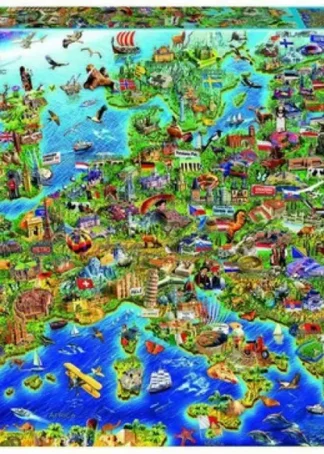 MAPA DE EUROPA PUZZLE 500 PIEZAS