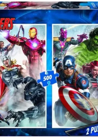 MARVEL MANIA PUZZLE 2X500 PIEZAS