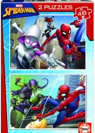 SPIDER-MAN PUZZLE 2X48 PIEZAS