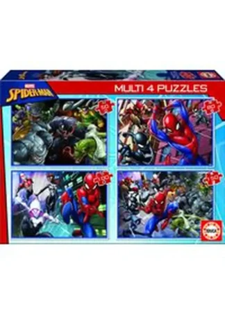 MULTI 4 PUZZLES 50-80-100-150 ULTIMATE SPIDER-MAN