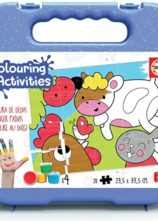 JUEGO 20 ANIMALES DE LA GRANJA COLOURING ACTIVITIES