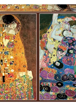EL BESO + LA VIRGEN, GUSTAV KLIMT PUZZLE 2X1000 PIEZAS