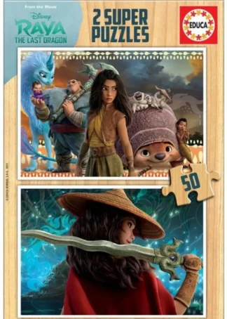 RAYA &THE LAST DRAGON PUZZLE MADERA 2X50 PIEZAS