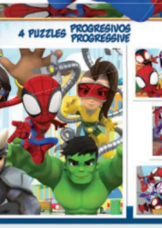 SPIDEY &HIS AMAZING FRIENDS PUZZLE PROGRESIVO 12 16 20 25
