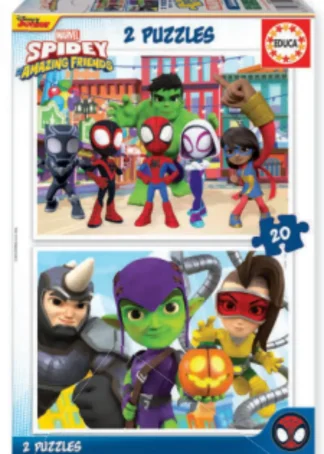 SPIDEY &HIS AMAZING FRIENDS PUZZLE 2X20 PIEZAS