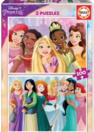DISNEY PRINCESS PUZZLE 2X100 PIEZASS