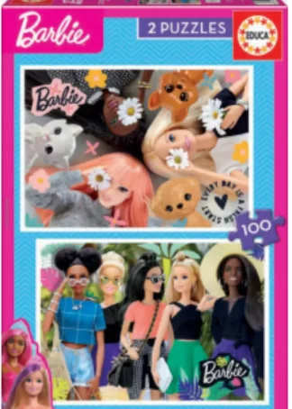 BARBIE PUZZLE 2X100 PIEZAS