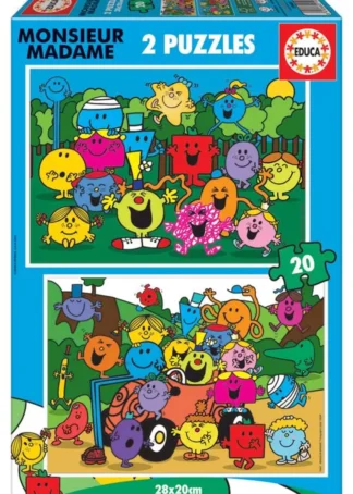PUZZLE INFANTIL MONSIEUR MADAME 2X20 PIEZAS