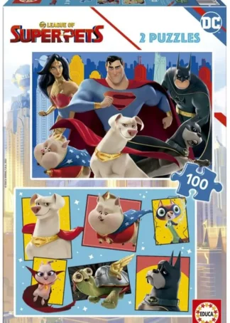DC LEAGUE OF SUPER-PETS PUZZLE 2X100 PIEZAS