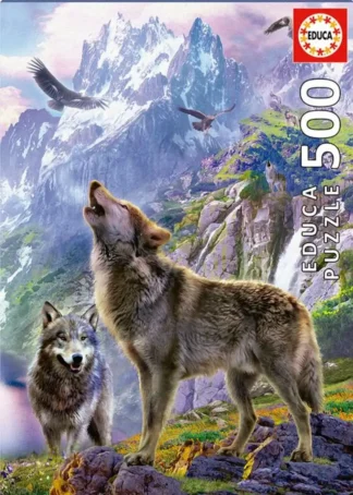 PUZZLE LOBOS EN LAS ROCAS 500 PIEZAS