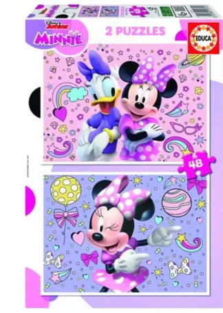 PUZZLE INFANTIL MINNIE 2X48 PIEZAS