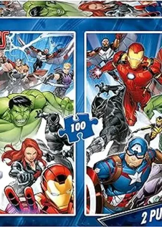PUZZLE INFANTIL AVENGERS 2X100 PIEZAS