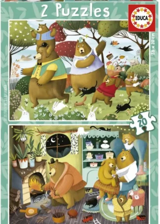 PUZZLE CUENTOS DEL BOSQUE 2X20 PIEZAS