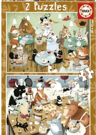 PUZZLE CUENTOS DEL BOSQUE 2X48 PIEZAS