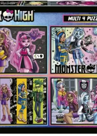PUZZLE MULTI 4 MONSTER HIGH 50-80-100-150 PIEZAS