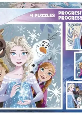 PUZZLES PROGRESIVOS FROZEN 12-16-20-25 PIEZAS