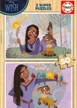 PUZZLE 2X50 PIEZAS MADERA WISH