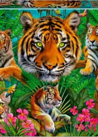 PUZZLE 500 PIEZAS JUNGLA DE TIGRES