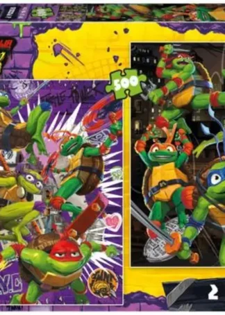 PUZZLE 2X500 PIEZAS TORTUGAS NINJA