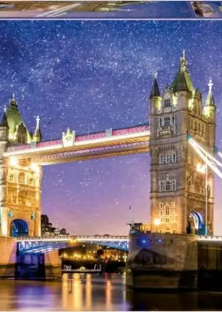 PUZZLE 1000 PIEZAS TOWER BRIDGE EFECTO NEON