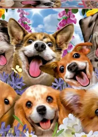 PUZZLE 1000 PIEZAS SELFIE DE PERRITOS