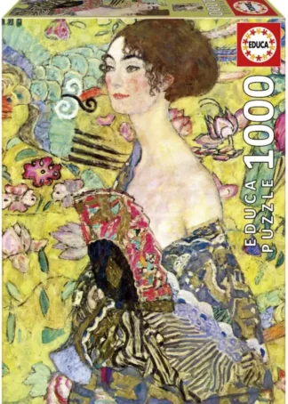 PUZZLE 1000 PIEZAS DAMA CON ABANICO, GUSTAV KLIMT