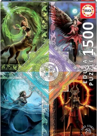 PUZZLE 1500 PIEZAS ELEMENTAL MAGIC STAR CHART ANNE STOKES