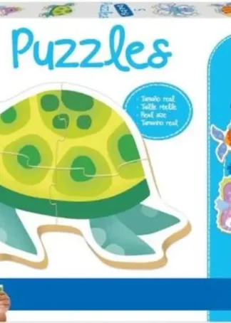 BABY PUZZLES ANIMALES ACUATICOS ( 5PUZZLES 3,4,5 PIEZAS )