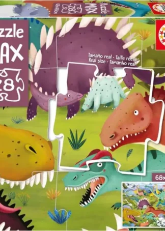 PUZZLE MAX 28 PIEZAS DINOSAURIOS