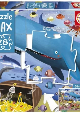 PUZZLE MAX 28 PIEZAS ANIMALES BAJO EL MAR