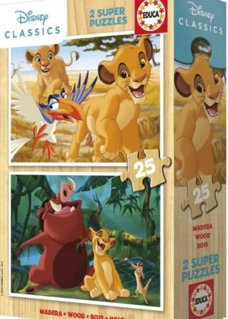 PUZZLE 2X25 PIEZAS EL REY LEON