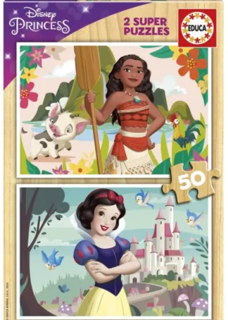PUZZLE 2X50 PIEZAS DISNEY PRINCESS