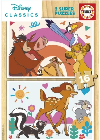 PUZZLE 2X16 DISNEY ANIMALS