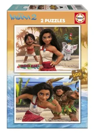 PUZZLE 2X100 PIEZAS VAIANA 2