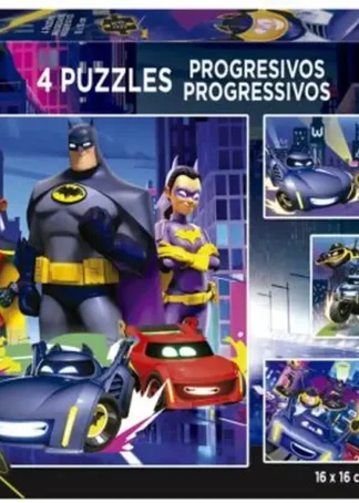 PUZZLE PROGRESIVO BATWHEELS 12-16-20-25 PIEZAS
