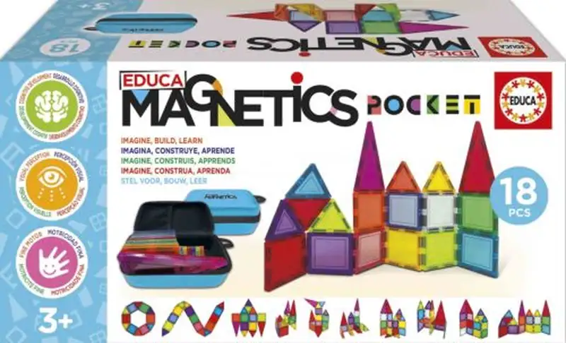 JUEGO 18 PIEZAS EDUCA MAGNETICS POCKET