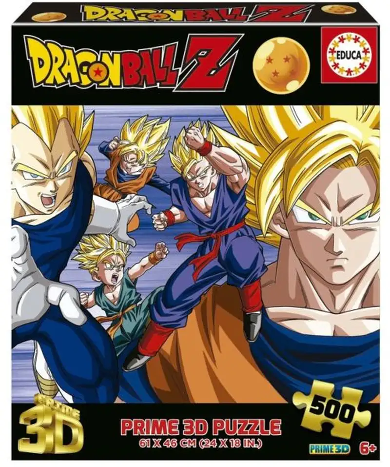 PUZZLE 3D LENTICULAR 500 PIEZAS DRAGON BALL