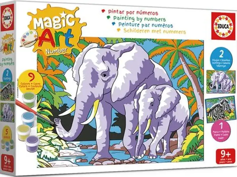 MAGIC ART NUMBER ART +9 ANIMALES SALVAJES