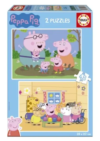 PUZZLE 2X48 PEPPA PIG