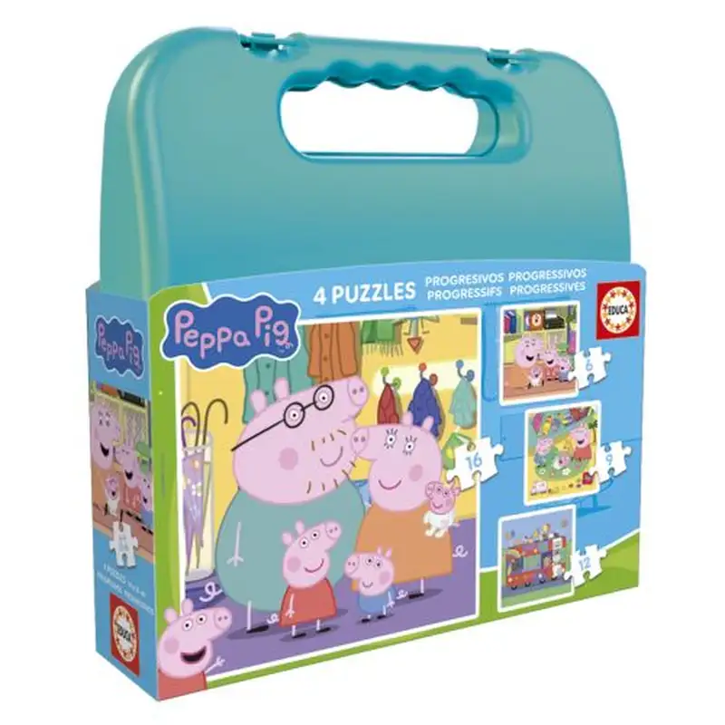 PUZZLE PROGRESIVO PEPPA PIG 6-9-12-16 PIEZAS