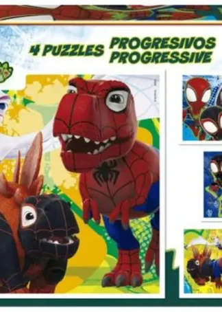 PUZZLE PROGRESIVO SPIDEY &HIS FRIENDS 12 16 20 25
