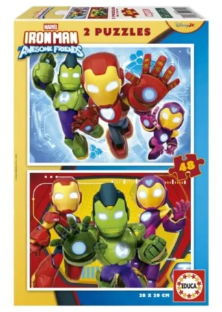 PUZZLE 2X48 IRON MAN AND HIS AWESOME FRIENDS