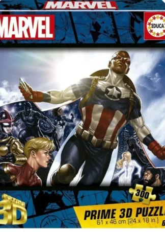 PUZZLE 3D LENTICULAR 300 PIEZAS MARVEL