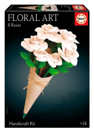 FLORAL ART 6 ROSAS BLANCAS