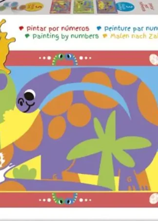 MAGIC ART NUMBER ART +4 DINOSAURIOS