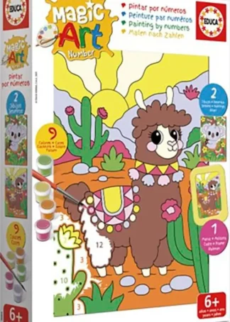 MAGIC ART NUMBER ART +6 LLAMA Y KOALA