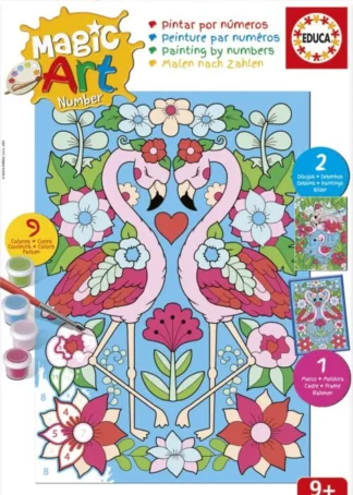 MAGIC ART NUMBER ART +9 FLAMENCOS